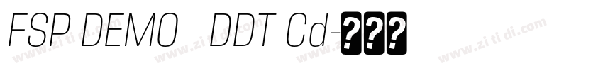 FSP DEMO   DDT Cd字体转换